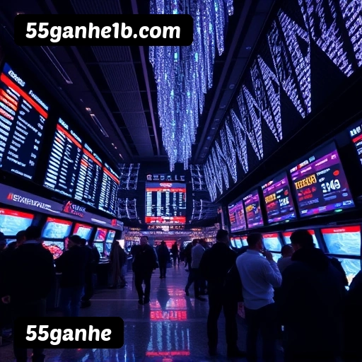 Fluxo de download do app 55ganhe — referência visual